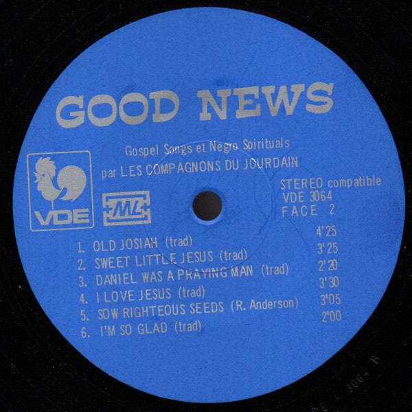 Les Compagnons Du Jourdain : Good News (LP, Album)