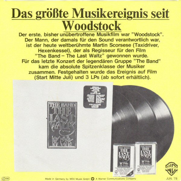 The Band : The Last Waltz (Original Titelmelodie Aus Dem Gleichnamigen Film) (7", Single)