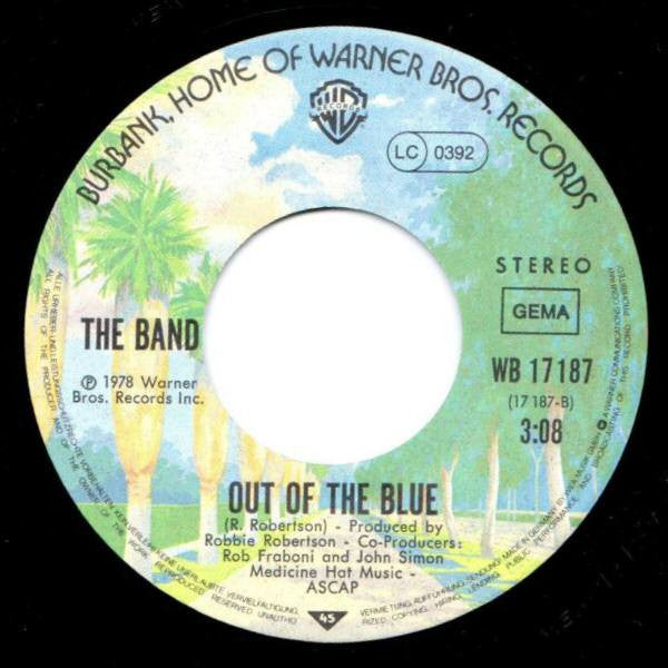 The Band : The Last Waltz (Original Titelmelodie Aus Dem Gleichnamigen Film) (7", Single)