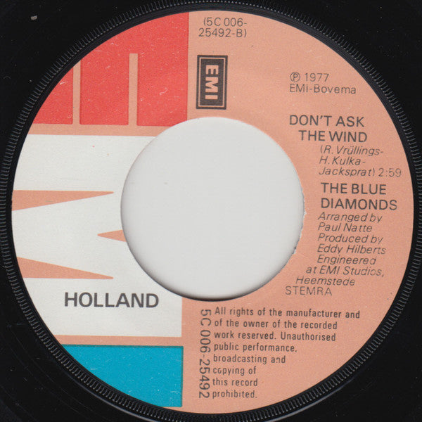 The Blue Diamonds : Send Me The Pillow (7", Single)