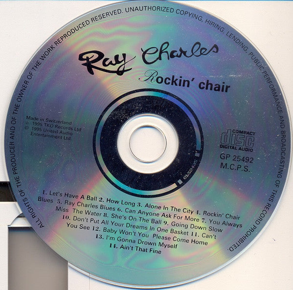 Ray Charles : Rockin' Chair (CD, Comp)