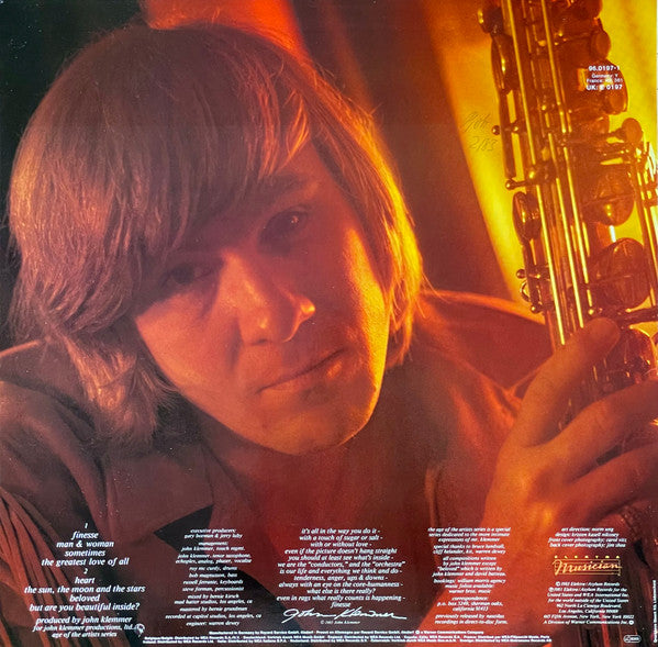 John Klemmer : Finesse (LP, Album, RE)