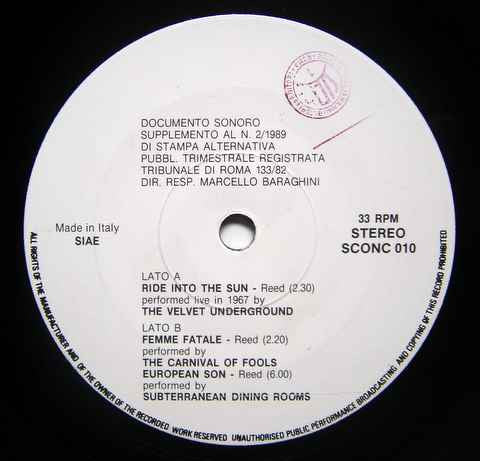 Various : Velvet Underground (7")