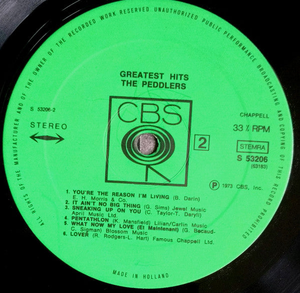 The Peddlers : Greatest Hits (LP, Album, RE)