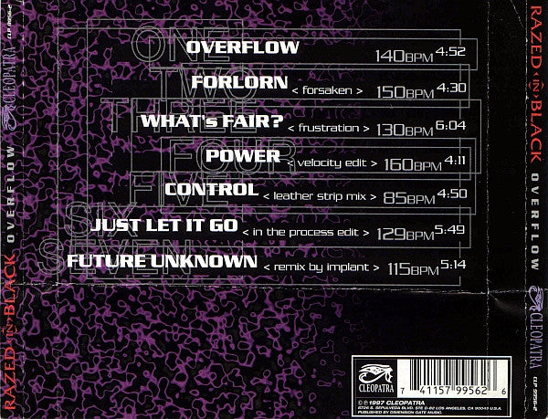 Razed In Black : Overflow (CD, EP)