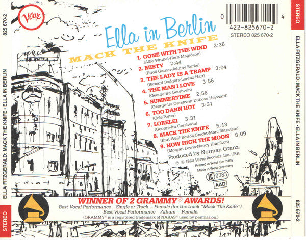 Ella Fitzgerald : Mack The Knife - Ella In Berlin (CD, Album)