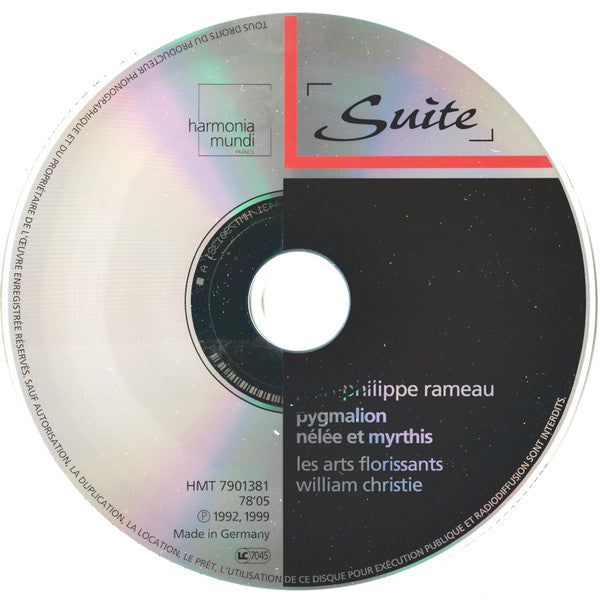 Jean-Philippe Rameau – Les Arts Florissants, William Christie : Pygmalion • Nélée Et Myrthis (CD, Album, RE)