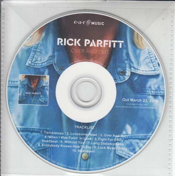 Rick Parfitt : Over And Out (CDr, Album, Promo)