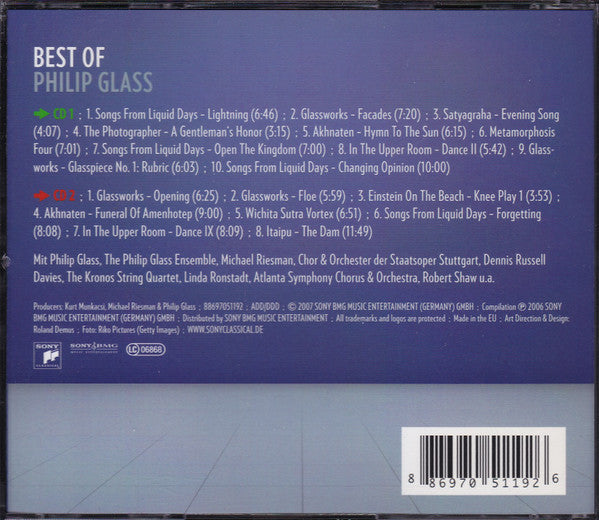 Philip Glass : Best Of Philip Glass (2xCD, Comp)