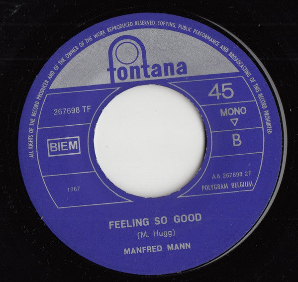 Manfred Mann : Ha! Ha! Said The Clown / Feeling So Good (7", Single, Mono)
