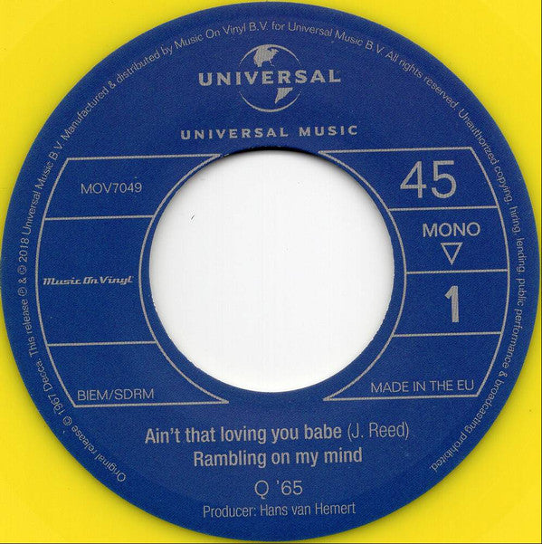 Q'65* : Kjoe Bloes (7", EP, Mono, Ltd, RE, RM, Yel)