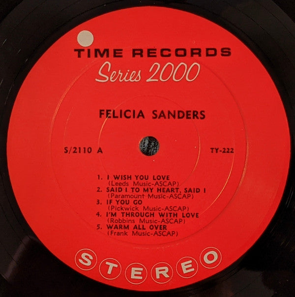 Felicia Sanders : Felicia Sanders (LP)
