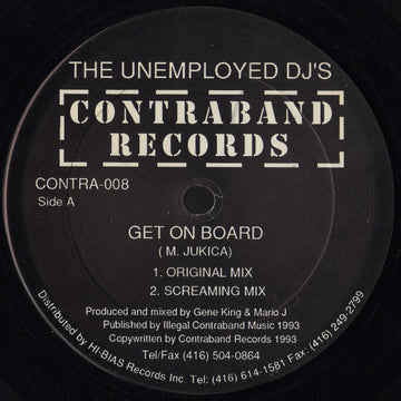 The Unemployed DJ's : Get On Board (12")