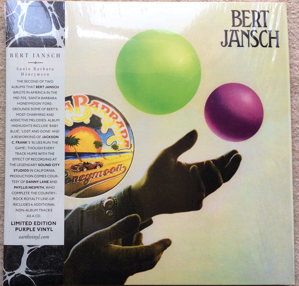 Bert Jansch : Santa Barbara Honeymoon (LP, Album, Ltd, RE, Pur + CD)