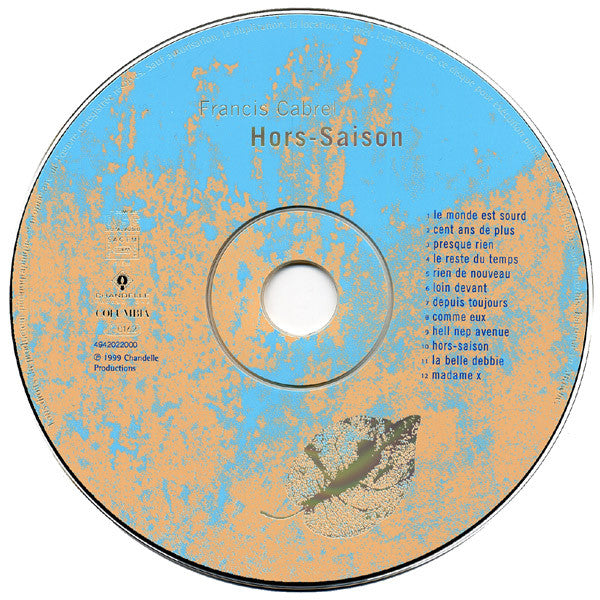 Francis Cabrel : Hors-Saison (CD, Album, Boo)