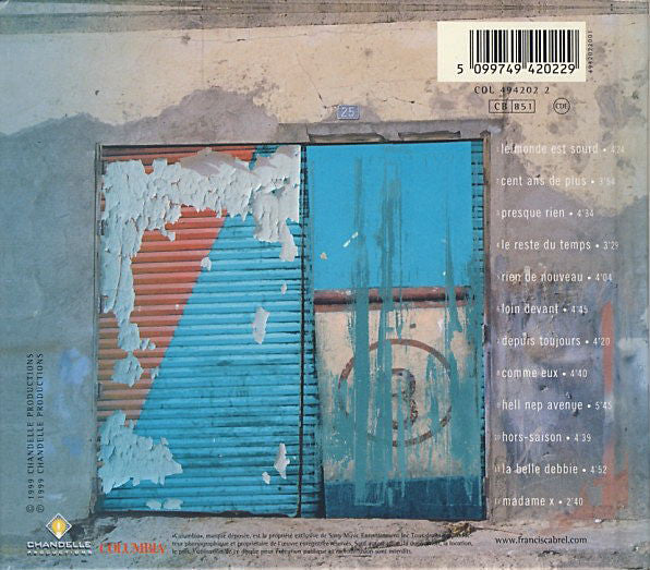 Francis Cabrel : Hors-Saison (CD, Album, Boo)