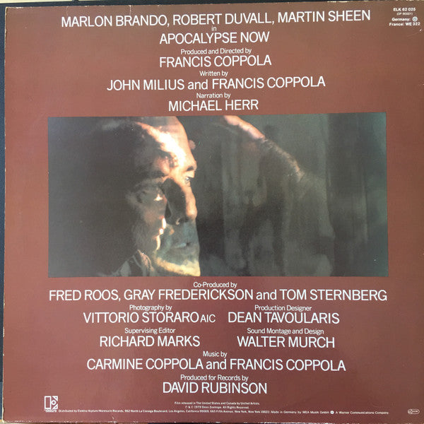 Carmine Coppola  &  Francis Coppola* : Apocalypse Now - Original Motion Picture Soundtrack (2xLP, Album, Gat)