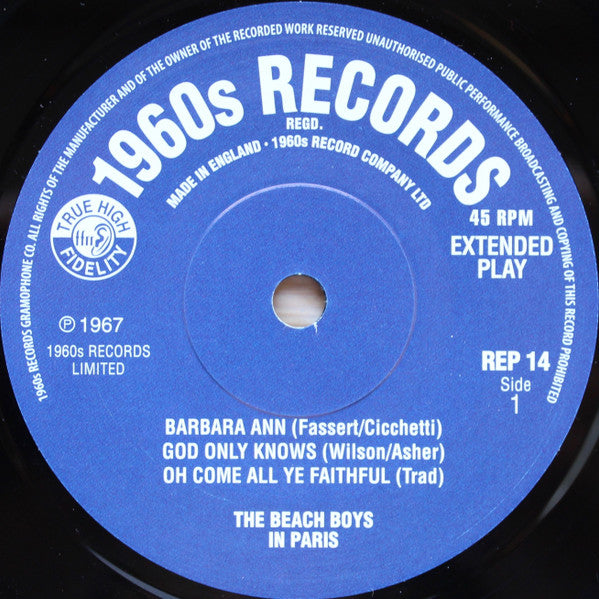 The Beach Boys : In Paris (7", EP, Mono)