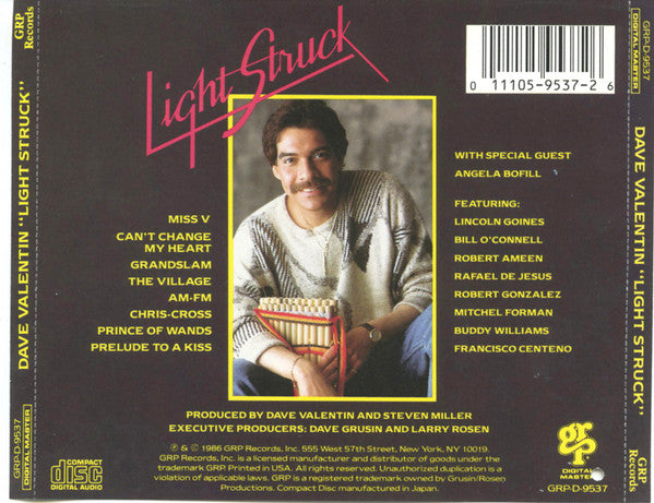 Dave Valentin : Light Struck (CD, Album, RM)