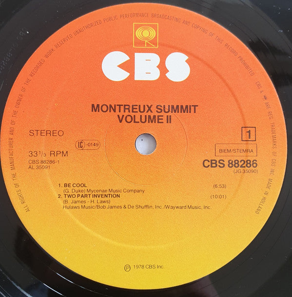 Various : Montreux Summit Volume 2 (2xLP, Album)