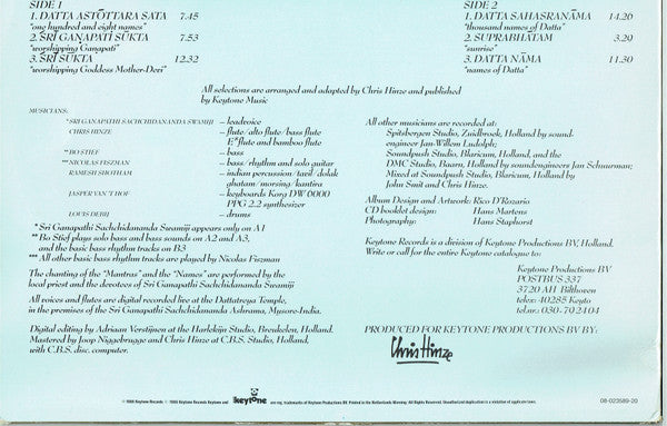 Chris Hinze : Meditation And Mantras (LP, Album)