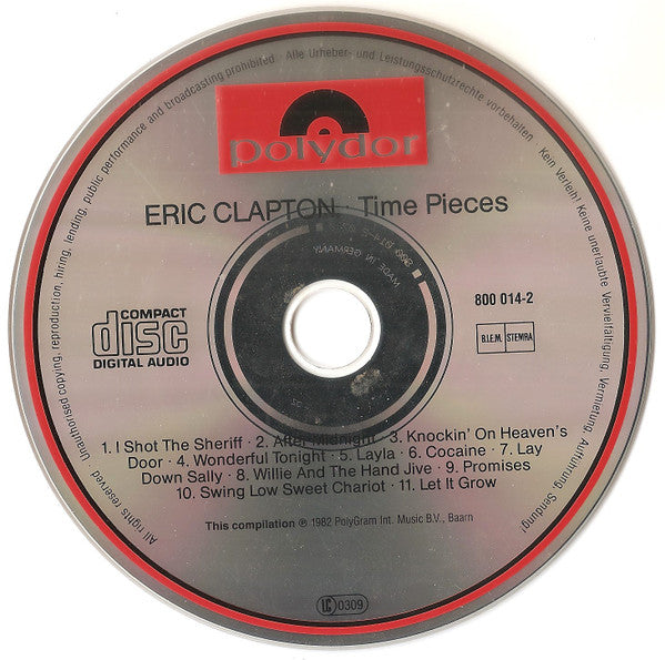 Eric Clapton : Time Pieces - The Best Of Eric Clapton (CD, Comp, RE, RP)