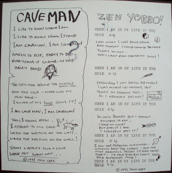 Jack Geek : Jack Of Geeks The Debut EP (7", EP, Ltd)