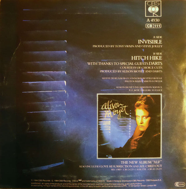 Alison Moyet : Invisible (7", Single)