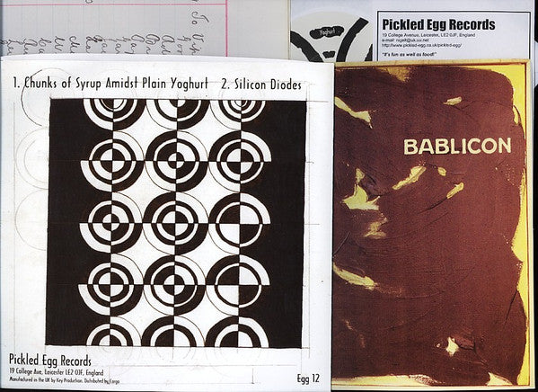 Bablicon : Chunks Of Syrup Amidst Plain Yoghurt (7", Single)