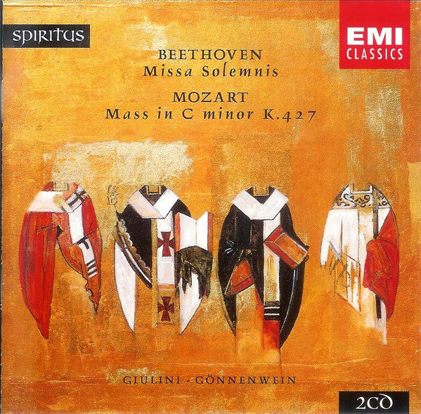 Ludwig van Beethoven / Wolfgang Amadeus Mozart, Carlo Maria Giulini, Wolfgang Gönnenwein : Missa Solemnis / Mass, K. 427 (2xCD, Comp, RE)