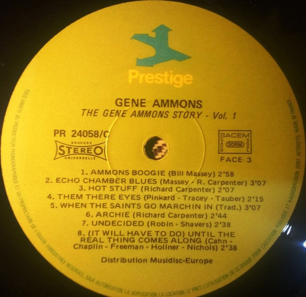 Gene Ammons : The Gene Ammons Story: The 78 Era (2xLP, Comp)