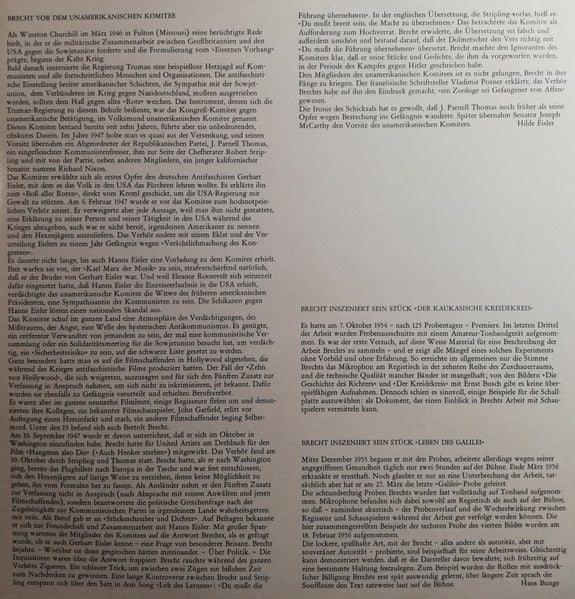 Bertolt Brecht : Tondokumente (2xLP)