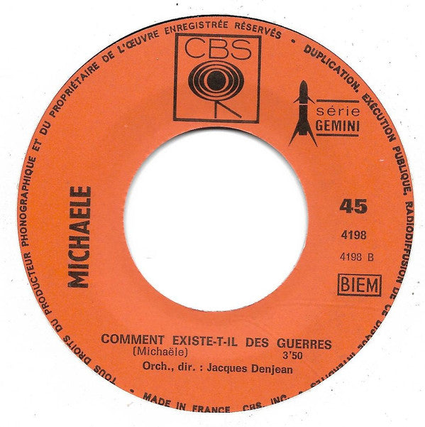 Michaele : Les Amoureux / Comment Existe-t-il Des Guerres (7", Single)