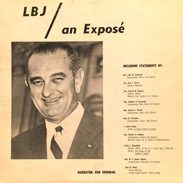 Bob Sherman (5) : LBJ / An Exposé (LP, Album)