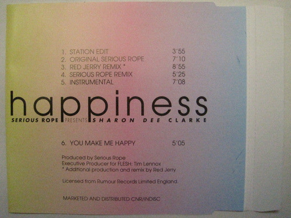 Serious Rope Presents Sharon Dee Clarke : Happiness (CD, Maxi)