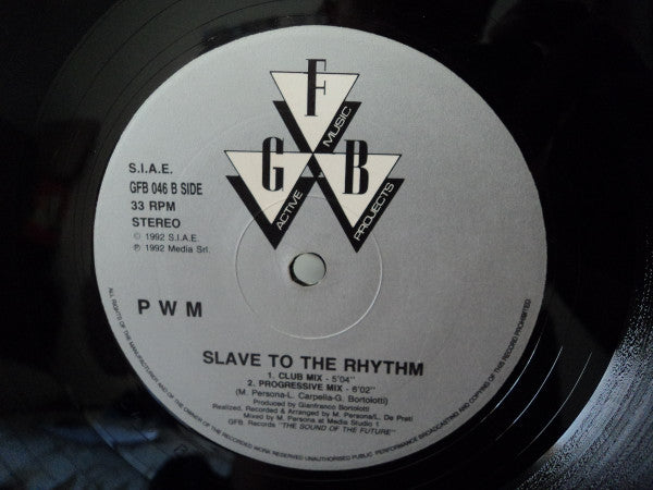 P.W.M. : Slave To The Rhythm (12")