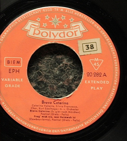 Caterina Valente • Silvio Francesco • Orchester Kurt Edelhagen : Bravo Caterina (7", EP, Mono, RP)