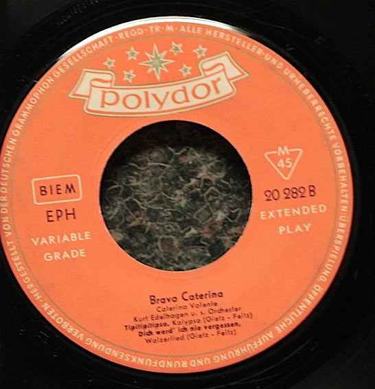 Caterina Valente • Silvio Francesco • Orchester Kurt Edelhagen : Bravo Caterina (7", EP, Mono, RP)
