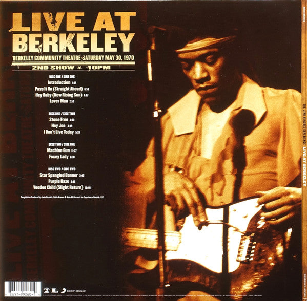 The Jimi Hendrix Experience : Live At Berkeley (2xLP, Album, RE, RP)