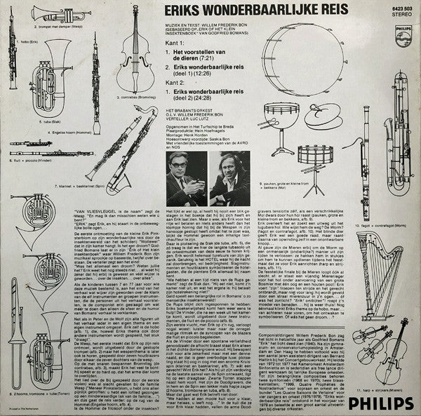 Willem Frederik Bon : Eriks Wonderbaarlijke Reis (LP)