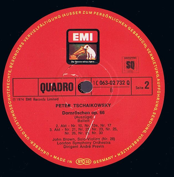 Tschaikowsky*, London Symphony Orchestra, André Previn : Dornröschen (Grosser Querschnitt) (LP, Quad)