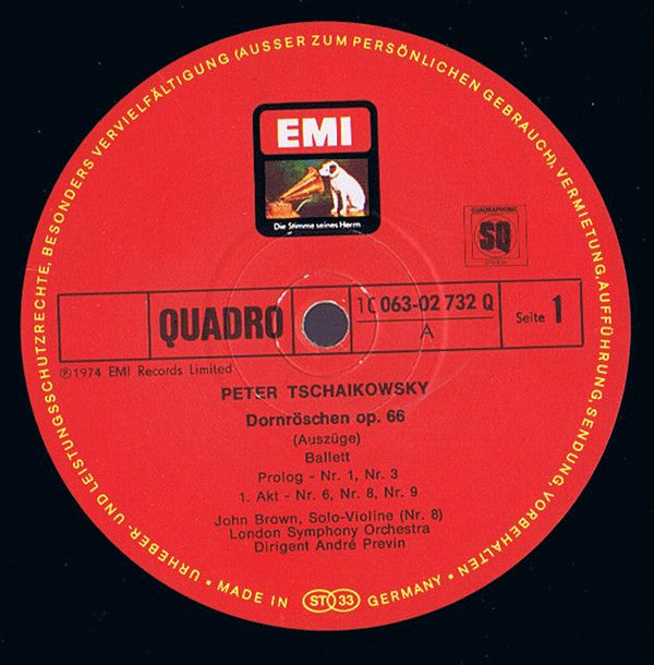 Tschaikowsky*, London Symphony Orchestra, André Previn : Dornröschen (Grosser Querschnitt) (LP, Quad)