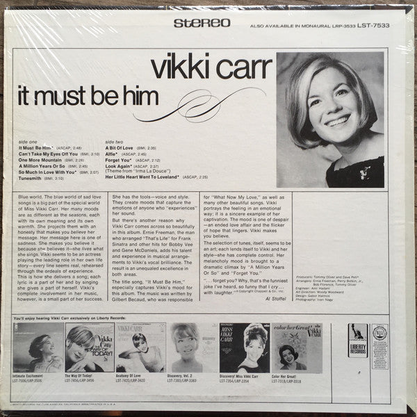 Vikki Carr : It Must Be Him (LP, Album, All)