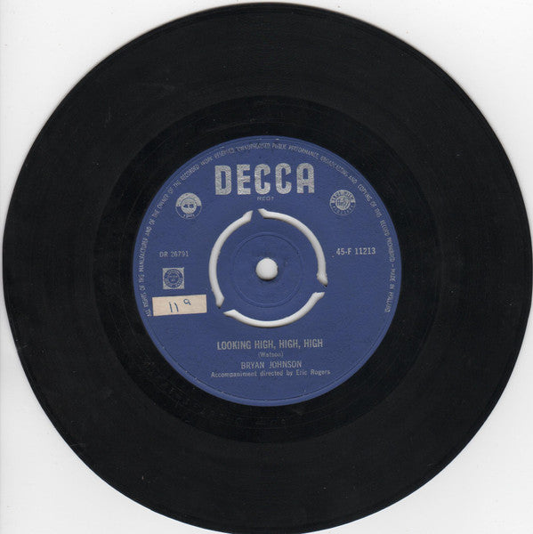 Bryan Johnson (4) : Looking High, High, High (7", Single)