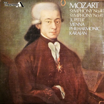 Wolfgang Amadeus Mozart, Wiener Philharmoniker · Herbert von Karajan : Symphony No. 40 / Symphony No. 41 'Jupiter' (LP, RE)