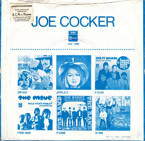 Joe Cocker : With A Little Help From My Friends (7", Single)
