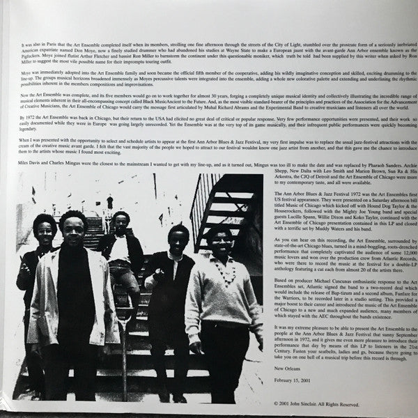 The Art Ensemble Of Chicago : Bap-Tizum (LP, Album, RE, RM, 180)