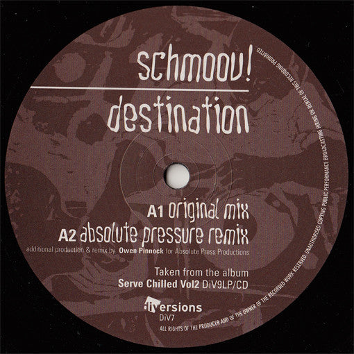 Schmoov! : Destination (12")