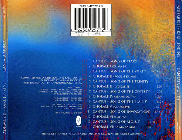 Adiemus, Karl Jenkins : Adiemus II - Cantata Mundi (CD, Album)