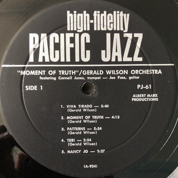 Gerald Wilson Orchestra : Moment Of Truth (LP, Album)